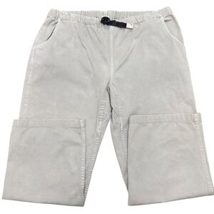 Gramicci G-Pants Men XL Light Beige Climbing Cotton Twill Belted Hem 27"